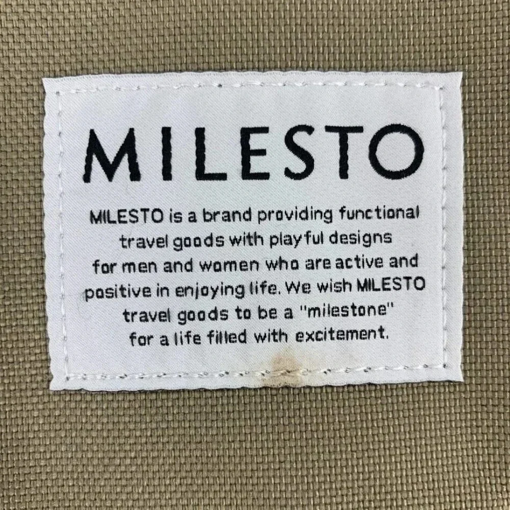 Milesto Camouflage Canvas Medium Multi Pocket Strap‎ Messenger NWT